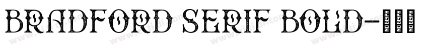Bradford Serif Bold字体转换